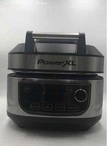 PowerXL Silver Black Stainless Steel Small Appliance Kitchen Digital Air Fryer - Picture 1 of 7