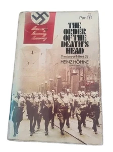 Order of the Death's Head Hitler's SS Heinz Hohne with Fold Out SS Nazi Chart - Picture 1 of 13