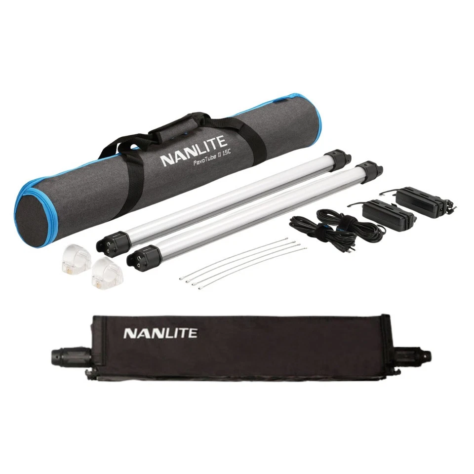 Nanlite PavoTube II 15C RGBWW LED Tube Light, 2ft (2-Pack)