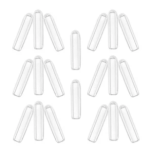  20 Pcs Hook Rubber Sleeve Clear Plastic Covers Clothes Hanger Caps - Picture 1 of 12