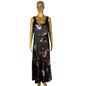 Vince Floral Satin Slip Dress • Maxi / Midi • Size 6 Small - Picture 1 of 12