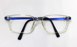 ECO EYEWEAR ARAKAWA Clear & Blue EYEGLASSES Frames Only 140mm Unisex - Picture 1 of 15