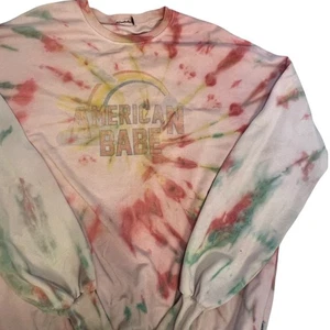 The Laundry Room American Babe Tie Dye Crewneck Sweatshirt Size L - Picture 1 of 6