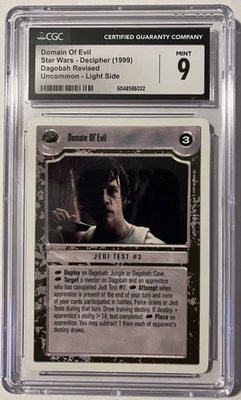 CGC Mint 9 - Domain of Evil - Decipher Star Wars Dagobah Revised - Image 1 of 4
