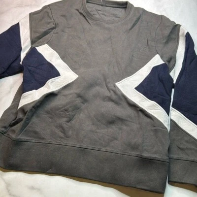 Neil Barrett Modernist Colorblock Crewneck Sweatshirt Size S - Image 1 of 4
