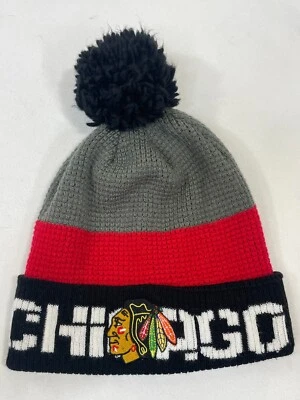 NHL Chicago BlackHawks Reebok Center Ice Collection Gorro Gorra Sombrero OSFA Foto 1 de 4