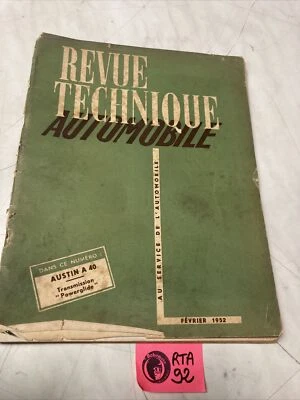 Austin A40 GS2 G2S2 GV2 GP2 GQU2 Revisione Tecnica Automobile RTA Edizione 1952 - Immagine 1 di 4