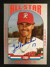 1989 Cal League All Star SIGNED: Jose Valentin