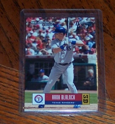 2005 Donruss Blue Press Proof 59/100 Hank Blalock #357 - Image 1 of 3