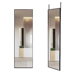 Wall Mounted Mirror 47"x14" Full Body Full Length Mirror Over The Door Hanging L
