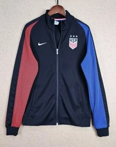 Nike USA Womens National Team Soccer Jacket Size M USWNT 2016 Black Full Zip - Picture 1 of 10