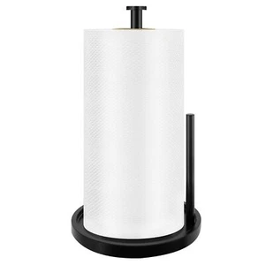 Paper Towel Holder Countertop Black Paper Towel Holder for Kitchen Bathroom S... - Picture 1 of 8