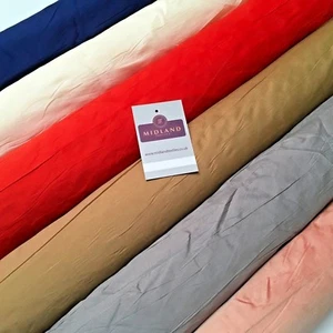 Plain Shantung Faux Raw Silk Dupion Fabric 58" Wide MA935 Mtex - Picture 1 of 40