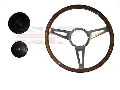 Nuevo adaptador de volante y buje de madera laminada de 14" Triumph Spitfire 1977-1980 Foto 1 de 4