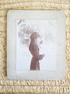 MOTHER WITH BABY IDENTIFIED.VTG 6.5" x 5.5" CABINET PHOTO*K4 - Picture 1 of 3