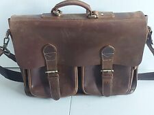  Laptop Briefcase Leather Messenger Bag Office Shoulder Bags