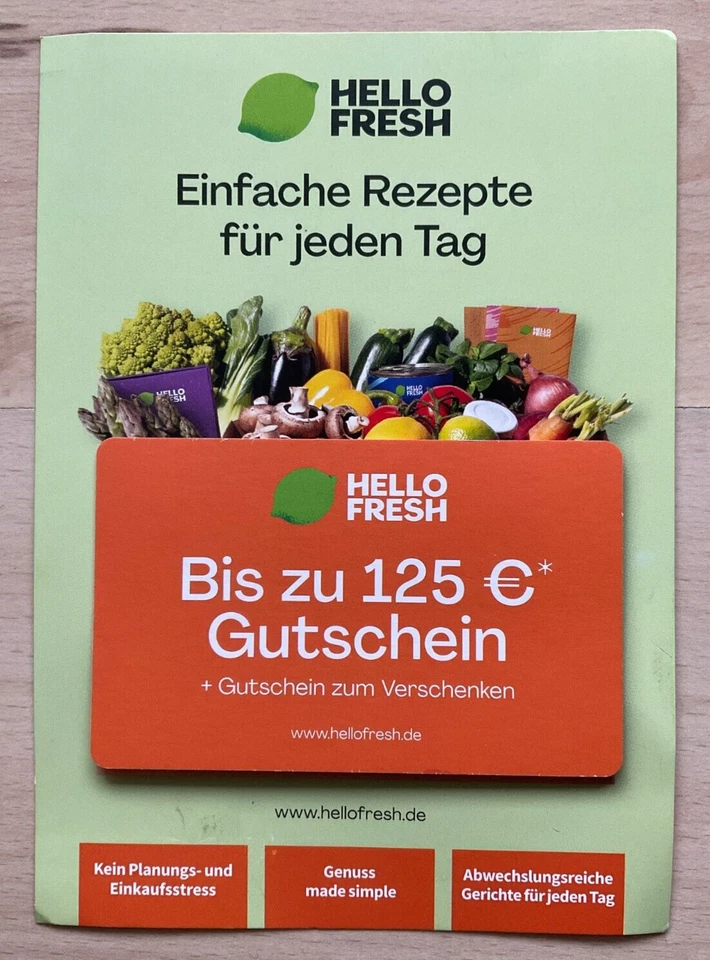 Hello Fresh Gutschein bis zu 125 € Rabatt Gutschein NEU !! - Bild 1 von 1