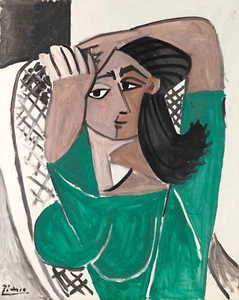 PABLO PICASSO Poster or Canvas Print "Femme se coiffant" - Picture 1 of 1