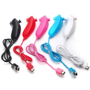 Remote Nunchuk Nunchuck Spiel USB Kabelgebunden Controller für Nintendo Wii L Konsole NEU - Bild 1 von 15