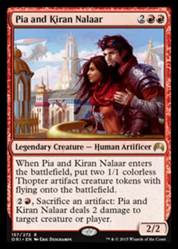 Pia and Kiran Nalaar - Foil ~ Lightly Played Magic Origins MTG Magic UltimateMTG - Image 1 of 1