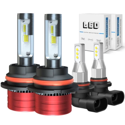 Kit de faróis de LED branco 4x para Nissan Murano 2003 2004 2006 2007 + lâmpada de neblina - Imagem 1 de 4