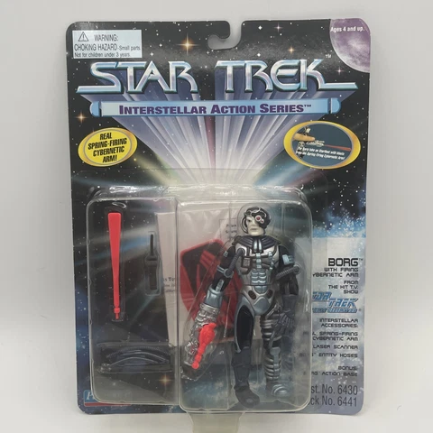 Star Trek Interstellar Action Borg NEW Sealed Action Figure Playmates 1995 TNG Cover