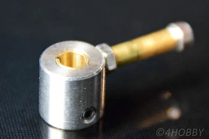Edelstahl Gashebel für 4,76 mm Welle Gas Drossel Kick Arm Vergaser Boot RC Lager - Picture 1 of 3
