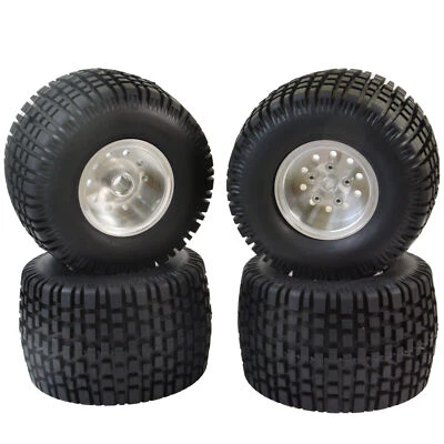 Aluminum Wheel w/Tires Kit For Tamiya 1/10 CW-01 Lunch Box RC Car - Image 1 of 4