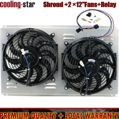 Ventiladores de cubierta de aluminio para radiador para Chevy Blazer S10 C1500 GMC Jimmy Sonoma 96-05 Foto 1 de 4