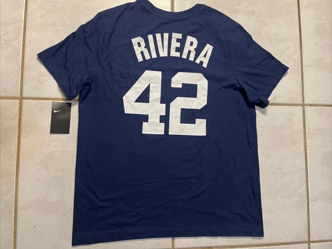 NIKE NY Yankees Cooperstown Collection Mariano Rivera Shirt N199-44B Men’s Large Cover
