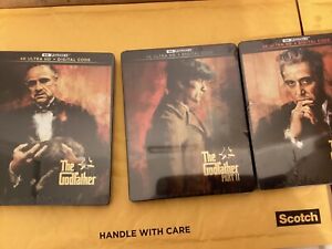 The Godfather Trilogy 4K STEELBOOKS Brand New 4K Ultra HD/Digital brand new