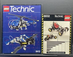Lego 8412, 8832 Technic Nighthawk helicóptero y Roadster manuales de instrucciones solamente - Imagen 1 de 5