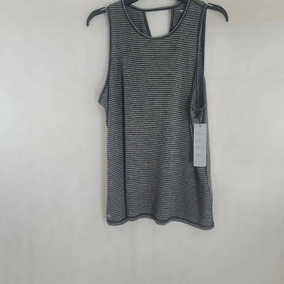 Ideology Womens Striped Fitness Tank Top Activewear WS-367 - Image 1 of 2