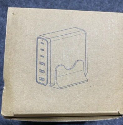 Charging station 6 In 1 port 85w USB & Type C Fast Charging W/ Stand - Image 1 of 4