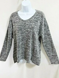 Cato Women Relaxed T-shirt Size XL Gray Long Sleeve Soft Loose Lightweight B566 - Picture 1 of 12