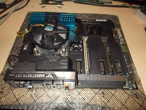 Intel i7-4770 3.4ghz Quad Core CPU Gigabyte Asus Sabertooth Z97 Combo + 16GB Ram - Picture 1 of 1
