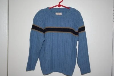 Arizona Boys Blue Stripe Crewneck Sweater sz. L (7) - Image 1 of 4