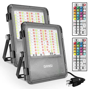 2Pack 160W LED Flood Light Christmas RGB Outdoor Party Dimming Mutilcolor IP66 - Picture 1 of 7