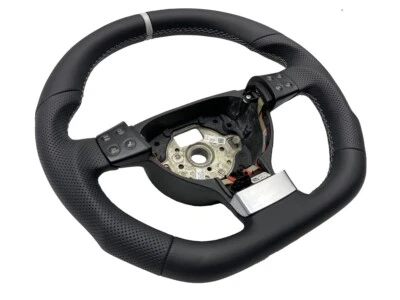 Tuning Lenkrad Lederlenkrad Vw GOLF 5 1K  Golf PLUS 5M Multifunktion ABGEFLACHT - Bild 1 von 4