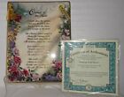 Fabric of Life by Janene Grende COURAGE OF THE HEART Wall Plaque Dcor COA