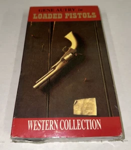 Sealed Loaded Pistols VHS Gene Autry Classic Western Movie Timeless Video NOS - Picture 1 of 3