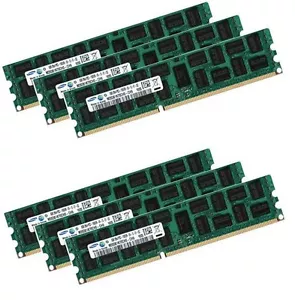 6x 16 GB 96 GB 1333 Mhz Apple Mac Pro 5,1 ECC memoria RAM DDR3 MacPro PC3L-12800R - Foto 1 di 1