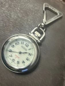 Guess Indigo Pocket Watch Japan Movement Not Working Needs Battery - Picture 1 of 4