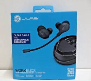 JLab Work Buds In-Ear True Wireless Earbud Headset Detachable Noise-Canceling - Picture 1 of 1