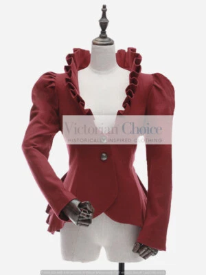 Edwardian Vintage Blazer Jacket Steampunk Gothic Riding Habit Top Theater C031 - Image 1 of 4