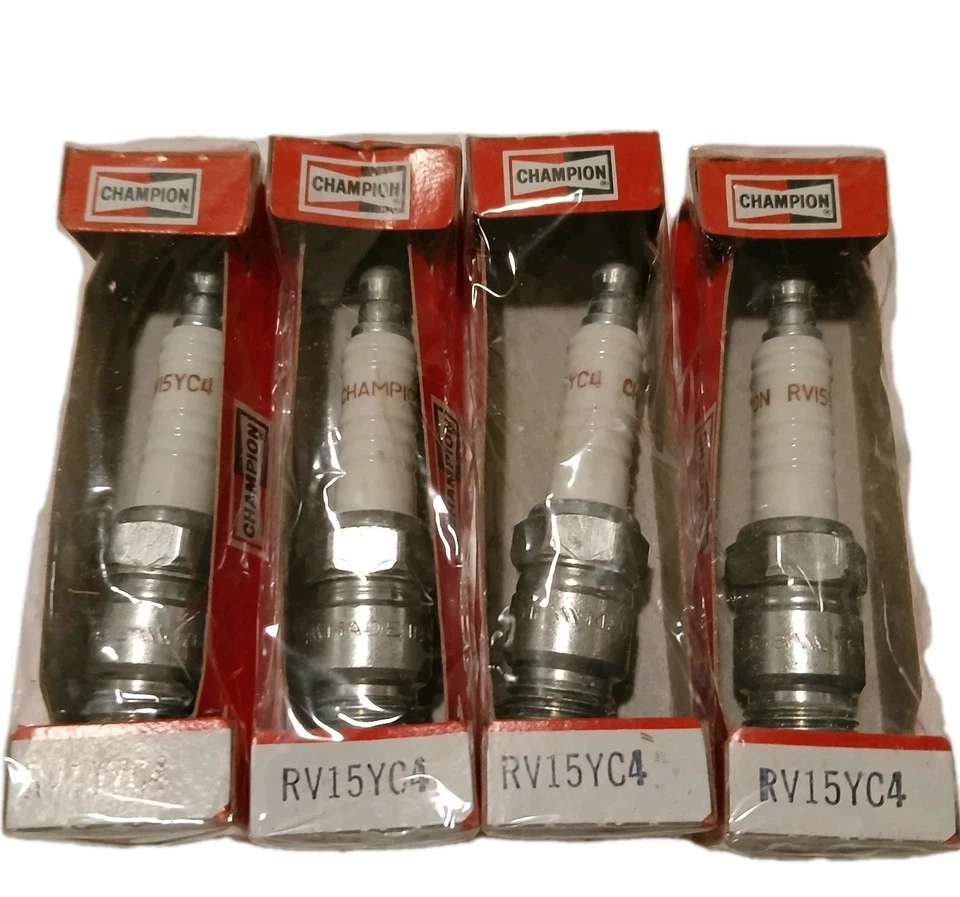 4 Champion RV15YC4 Copper Plus Spark Plugs New - Image 1 of 4