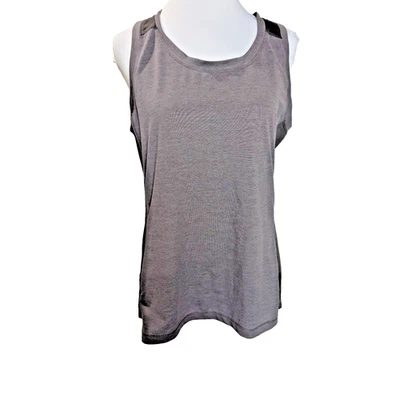 L.L. Bean Athletic Work Out Tank Top Women's Size Medium Gray Sleeveless Shirt - Image 1 of 4