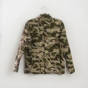 Zadig And Voltaire Paris Kids Unisex Size S/14 Military Camo Jacket Pockets Zip - Picture 1 of 14