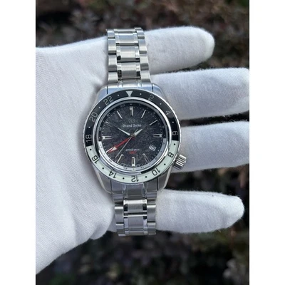 Seiko NH34 Mod GMT Watch 44mm Auto Charcoal Slate Dial Sapphire Bezel UNWORN - Image 1 of 4