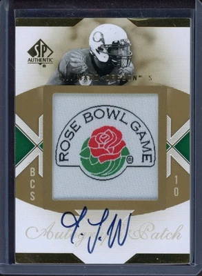 T.J. WARD ~ 2010 SP Authentic Football Championship Patch Autograph AUTO #TW - Image 1 of 2